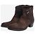 Autre Marque Botines western chocolate negro - talla EU 37.5 Castaño - vista 2
