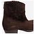 Autre Marque Botines western chocolate negro - talla EU 37.5 Castaño - vista 5