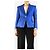 Balmain Blue single-breasted blazer - size UK 12 - view 3