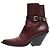 Céline Braune Leder-Ankle-Boots im Western-Stil - Größe EU 38 (UK 5)