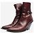 Céline Braune Leder-Ankle-Boots im Western-Stil - Größe EU 38 (UK 5) - Ansicht 2