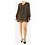 Saint Laurent Minivestido con estampado de leopardo marrón - talla UK 10 Castaño - vista 3