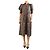 Autre Marque Midi-Kleid mit Kirschprint - Größe M Schwarz