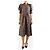 Autre Marque Midi-Kleid mit Kirschprint - Größe M Schwarz - Ansicht 3
