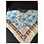 Carré Pierre Balmain stampa floreale blu Bianco Gold hardware - vista 2