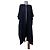 Aigner Schwarze Leinen-Kimono-Jacke Cape