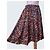 Autre Marque Gonna midi in seta con stampa floreale Saga Harbor Marrone Rosso Beige Porpora - vista 2
