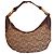 Borsa Gucci in tela monogrammata marrone e pelle marrone