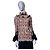 Top plissé floreale Tory Burch con scollo a volant e polsini in velluto Nero Multicolore