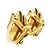 Pendientes de clip dorados Chanel - vista 2