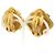 Pendientes de clip dorados Chanel - vista 3