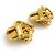 Pendientes de clip dorados Chanel - vista 4