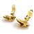 Pendientes de clip dorados Chanel - vista 6