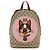 Zaino Gucci GG Supreme Bosco Appliqué Dog Rosa Beige Verde - vista 2
