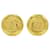 Orecchini Chanel Coco Mark Button D'oro  - vista 2