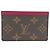 Tarjetero Monogram marrón y fucsia Louis Vuitton Castaño Monograma