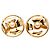 Orecchini Chanel Gold CC placcati oro con perle finte rotonde e fiocco a clip D'oro