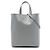 Cabas Céline Tote Verticale Celine in pelle di vitello granulata Small Grigia Marrone