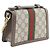 Borsa Gucci Beige Small GG Supreme Web Ophidia a manico - vista 3