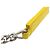 Borsa Classic Chain in pelle di vitello Baby Chevron Monogram giallo Saint Laurent - vista 14