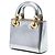 Lady Dior Mini in vernice metallizzato argento Dior - vista 2