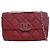 Chanel Red CC Quilted Calfskin Double Stitch Hamptons Flap Rosso