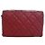 Chanel Red CC Quilted Calfskin Double Stitch Hamptons Flap Rosso - vista 4