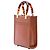 Fendi Borsa Tote Mini in Pelle Marrone Sunshine - vista 2