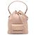 Borsa a secchiello Macrocannage Caro in agnello marrone Small di Dior Carne