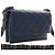 Chanel Blue Medium Quilted Calfskin 19 Flap Blu scuro - vista 2