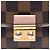Louis Vuitton Portafoglio con Catena Croisette Damier Ebene marrone - vista 5