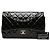 Chanel Black Jumbo Classic Patent Double Flap Nero - vista 8