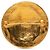 Spilla rotonda Chanel Gold CC placcata oro D'oro - vista 2