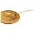 Spilla rotonda Chanel Gold CC placcata oro D'oro - vista 4