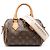 Louis Vuitton Marrone Monogram Speedy Bandouliere 20