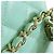 Vanity Case Chanel Green Small CC Caviar con Manico e Catena Verde Verde chiaro - vista 12