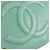 Vanity Case Chanel Green Small CC Caviar con Manico e Catena Verde Verde chiaro - vista 8