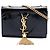 Borsa a tracolla Kate Tassel Small Black Patent Monogram Saint Laurent Nero