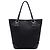 Gucci Black GG Denim Charm Tote Schwarz