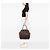 Tote in nappa goffrata e tessuto marrone Prada Marrone scuro - vista 6