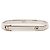 Bracciale Louis Vuitton in ottone argentato con chiusura a cerniera Argento