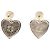 Orecchini Chanel Gold CC placcati oro, perle finte, strass e cuore in resina, a lobo D'oro - vista 2