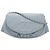 Borsa a tracolla con catena portafoglio Chanel Half Moon Coco Mark Blu chiaro