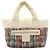 Borsa Tote Chanel Coco Cocoon Small Bianco Multicolore Arancione - vista 2