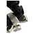 Scrunchie in pelle con nastro Coco Mark e strass CHANEL Nero Argento - vista 5