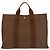 Hermès Borsa Tote Hermes Herline Brown Polyamide Marrone - vista 2