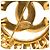 Spilla Chanel Vintage Coco Mark D'oro - vista 3