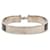 Hermès Pulseira rígida de esmalte Hermes Click H TGM Logo Preto Prata  - vista 3
