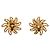 Orecchini a clip Chanel Coco Mark Sun Motif D'oro - vista 2