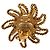 Orecchini a clip Chanel Coco Mark Sun Motif D'oro - vista 3